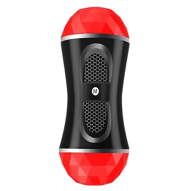 Realistic Pussy Vagina Male Masturbator Cup Soft Silicone Penis Sucking Oral Vibration Sex Machine Erotic Adult Sex Toys For Men