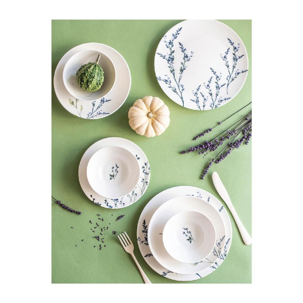 Lavender 24 Piece Porcelain Dinner Set For 6 Persons