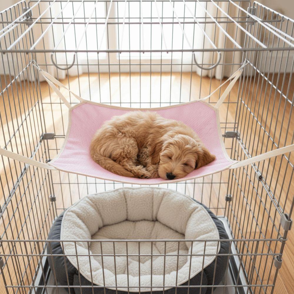 Comfortable Pet Cage Hammock Wear Resistant Hanging Sleeping Bed Cat Hanging Hammock  Indoor