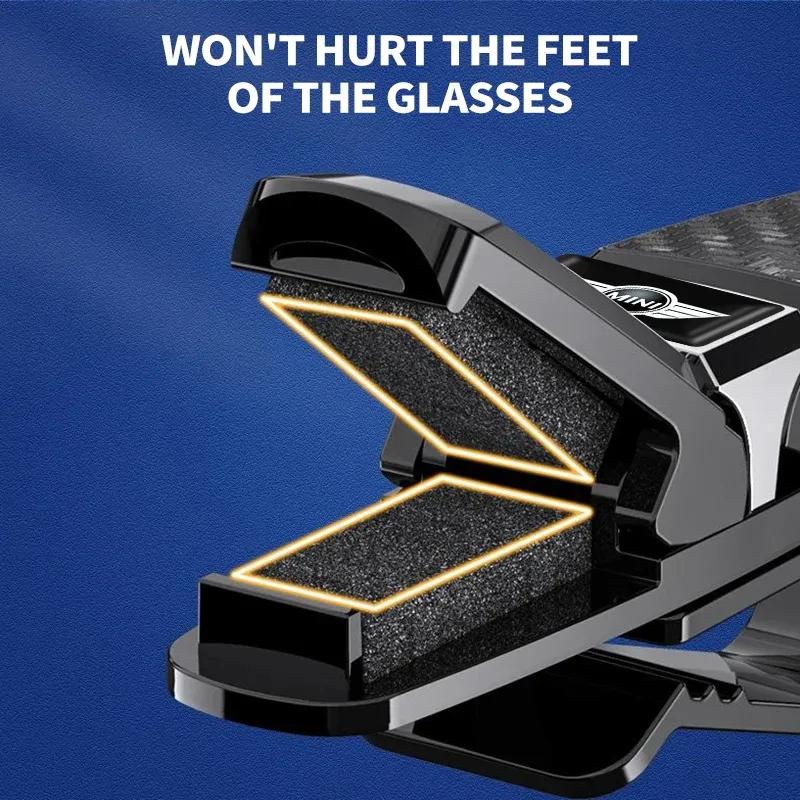 Car Glasses Case Auto Sun Visor Glasses Holder Sunglasses Clip For BMW MINI WORKS One Cooper JCW R60 R59 R58 R57 R56 R55 F55