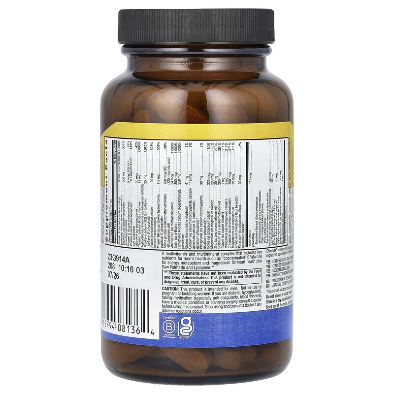 Max For Men, Multivitamin & Mineral Complex, Iron-Free, 120 Tablets