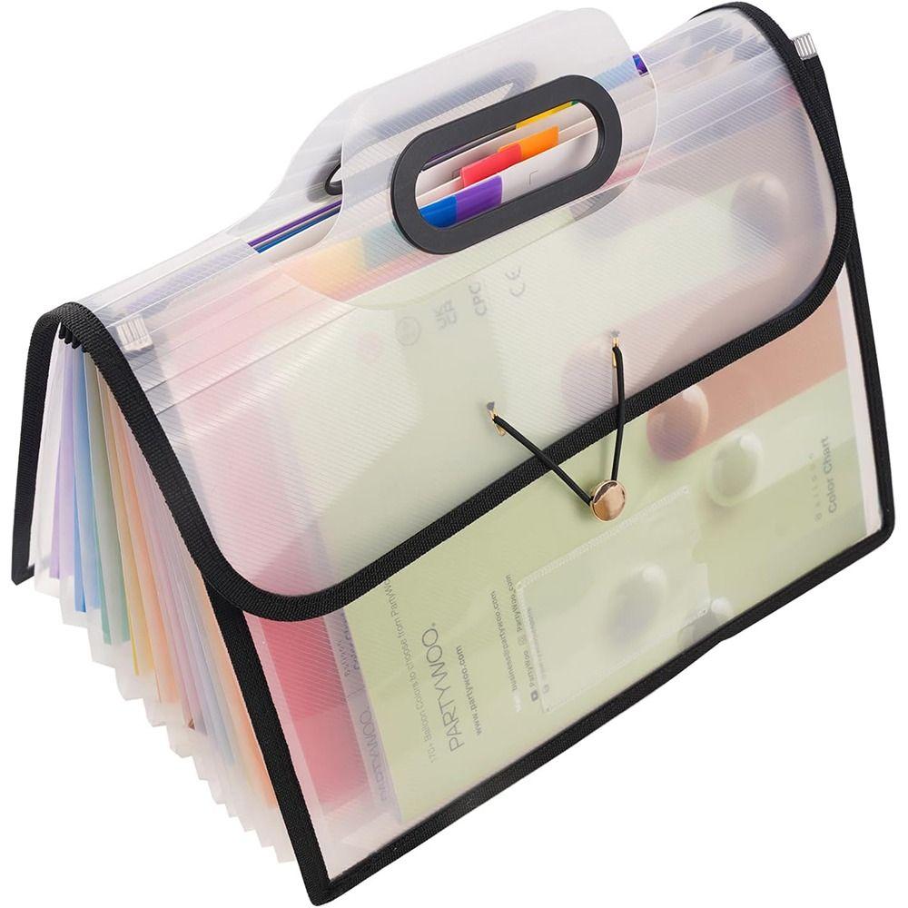 Portable File Organizer Monthly Bill Receipt Organizer for School Home and Office Classroom