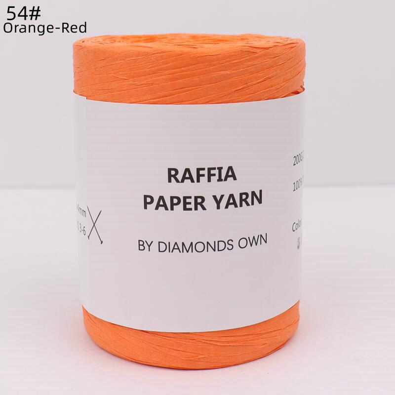 240M Natural Fiber Paper Summer DIY Hand Knitting Crochet Hat Bag Knitting Yarn Home Decoration