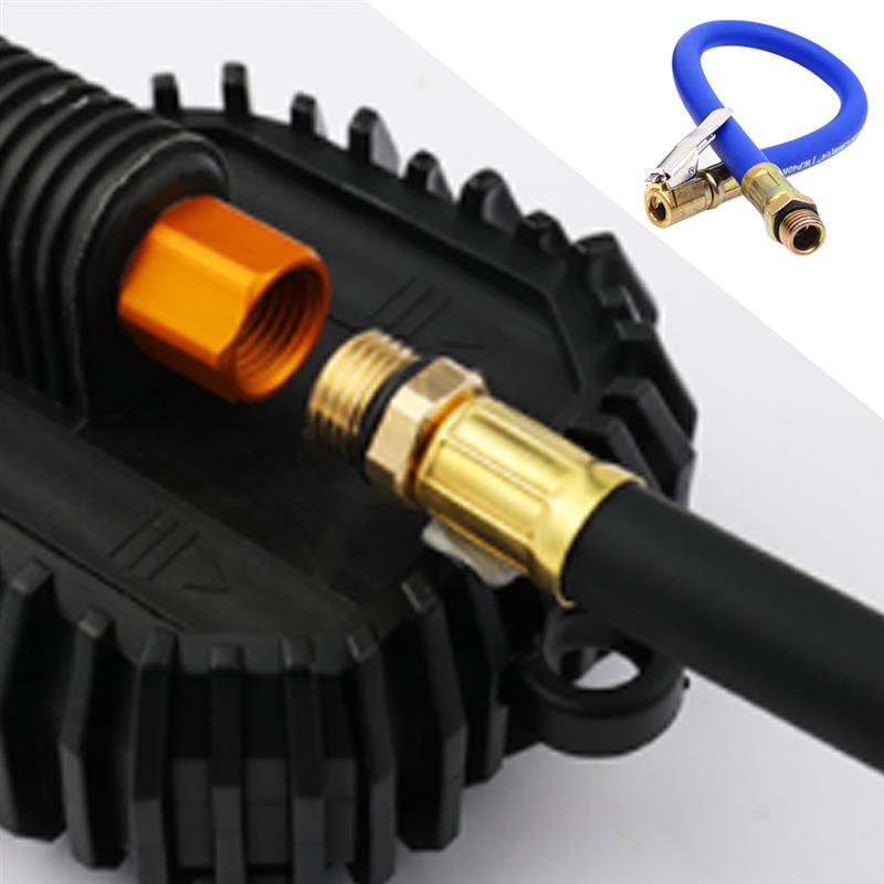 1PC Tire Inflator Hose Tyre Hose Portable Air Compressor Pipe Rubber Air Rubber Hose for Car Motorbike Accessories