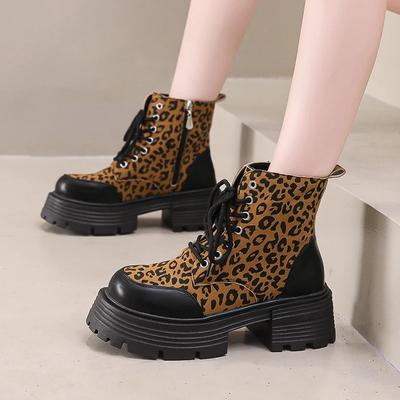 2024 Горячие продажи женские зимние теплые зимние ботинки водонепроницаемые ботинки на толстой подошве леопардовый принт теплые ботинки больших размеров Zapatos