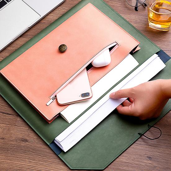 Папка-держатель для документов формата А4 с эластичной резинкой из искусственной кожи, большой емкости