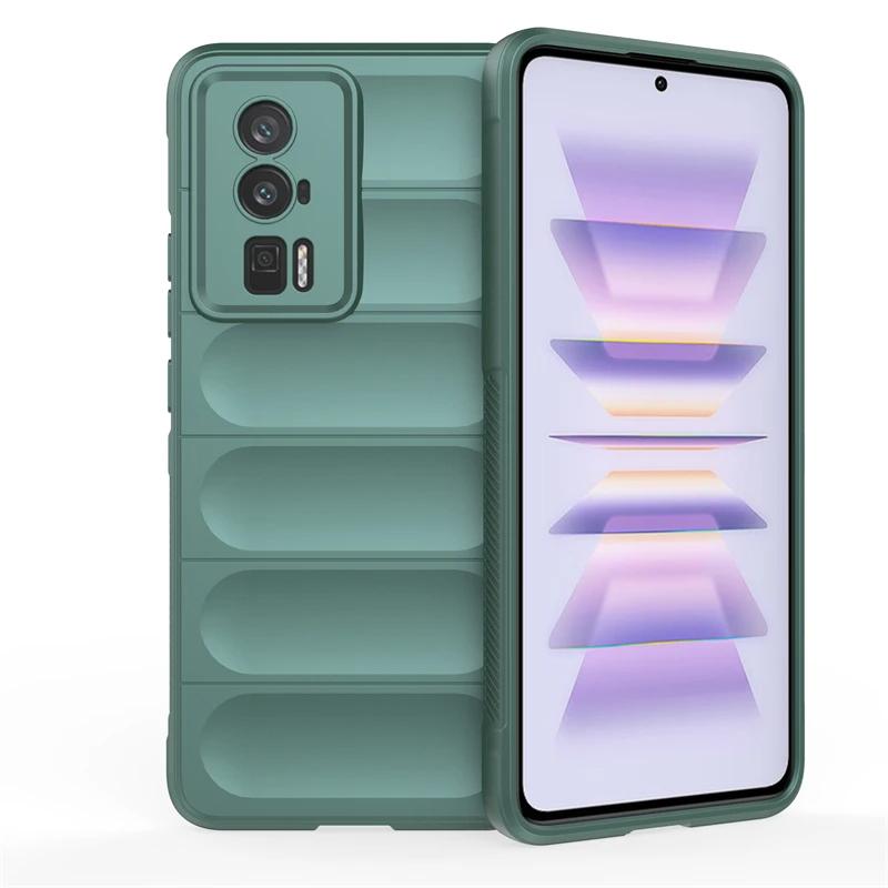 Для Xiaomi Poco F5 Pro F3 F4 GT 5G задняя крышка телефона чехол мягкий жидкий силикон противоударный защитный чехол Funda Coque