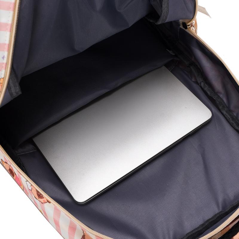 Cartoon Printed Schoolbag Junior High School Student Backpack Women's Large Capacity Backpack