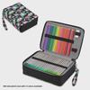 Large Capacity PU Pencil Case - 200 Slots Art & Stationery Storage Bag for Students
