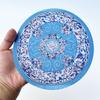Multicolor Dollhouse Carpet Toy Doll Accessories Oval Round Miniature Weaving Rug Playing House Turkish Style Floor Covering Mat