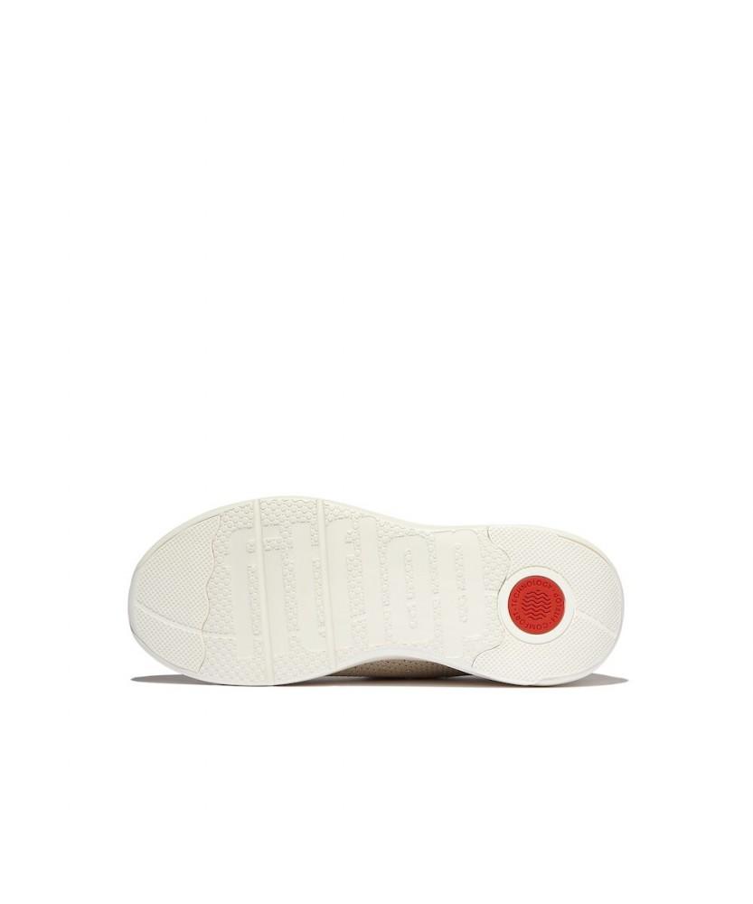 Fitflop [Super-Q] Женские вязаные слипоны - Каменно-бежевый/Платиновый (Ft59K2N22A)
