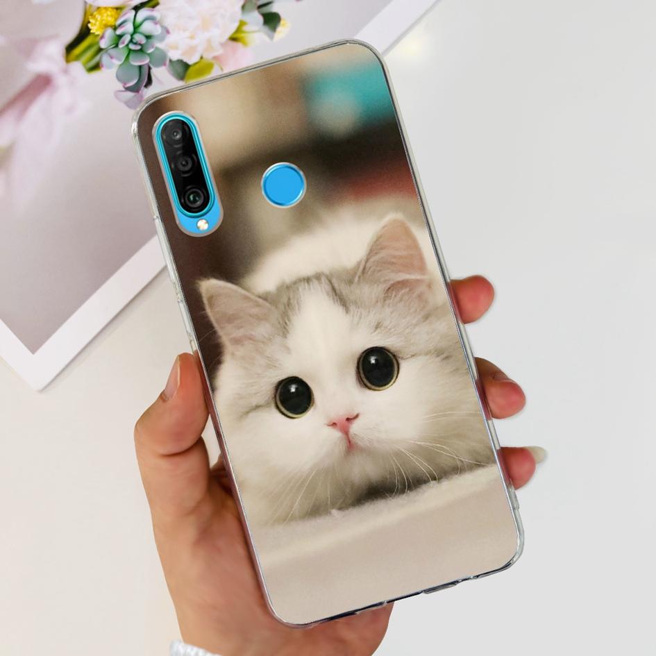For Huawei P30 Lite Case MAR-LX1M MAR-L21A MAR-LX1A Cute Astronaut Cover Clear Silicone Bumper For Huawei P30 Pro Lite P 30 Capa
