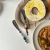 Роскошные цветные бусины, вилка из нержавеющей стали, масляный нож, столовые приборы, западный роскошный обеденный набор, зеркальный элегантный нож, вилка, ложка