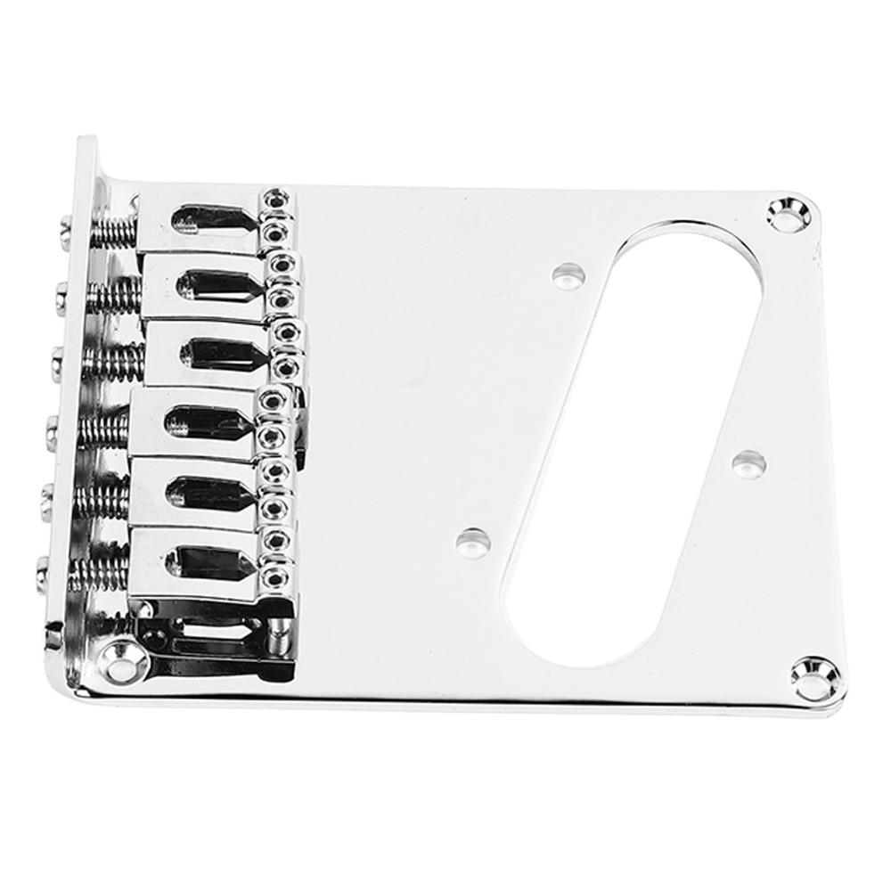 Metal Electric Guitar Bridge Silver 6 String Guitar Bridge For Electric Guitar