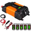 DC 12V в AC 220V/110VСветодиодный дисплей мощности Автомобильный инвертор питания Зарядное устройство Конвертер Трансформатор напряжения 2 USB Универсальная розетка
