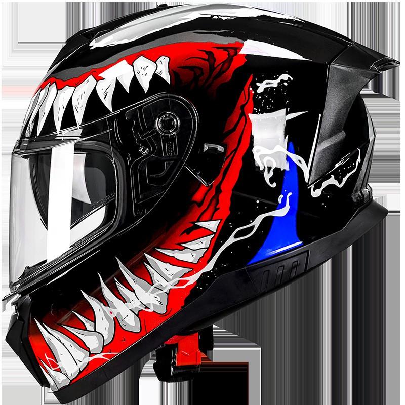 Full Face Motorcycle Helmet ABS Safety Gear Riders ECE CCC Certified All Season Use