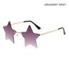 For Women & Men Pentagram Eyewear Party Glasses Sun Glasses Star Shape Rimless Sunglasses