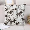 Декоративная наволочка с рисунком бамбука для гостиной, офиса, дома, наволочка для автомобиля