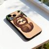 Животное Милый S-Ленивец Смешной Чехол для Телефона Для iPhone 17,16,15,14,13,12,11,Pro,Max,Plus,E,SE4,Air,Mini Черный Мягкий Чехол