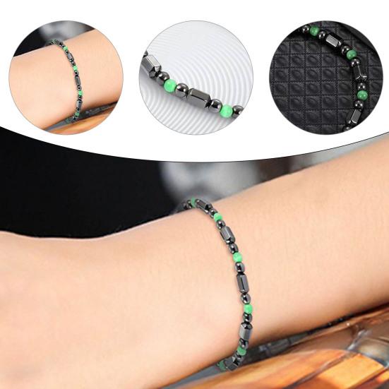 Мужской браслет Магнитный контрастный цвет Прочный гладкий терапевтический браслет для повседневного ношения