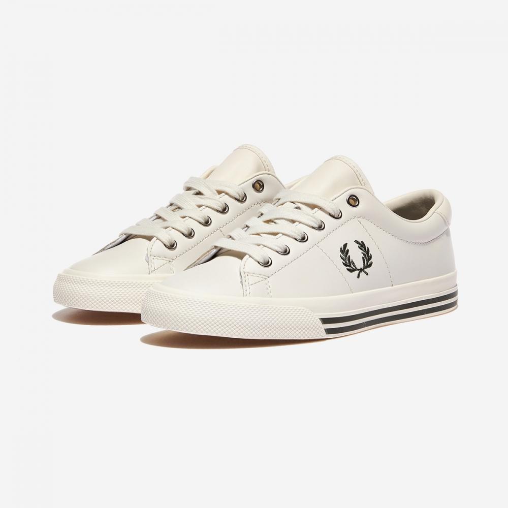 Fred Perry Underspin кожа B4343 Snow Wht Field Green T36 