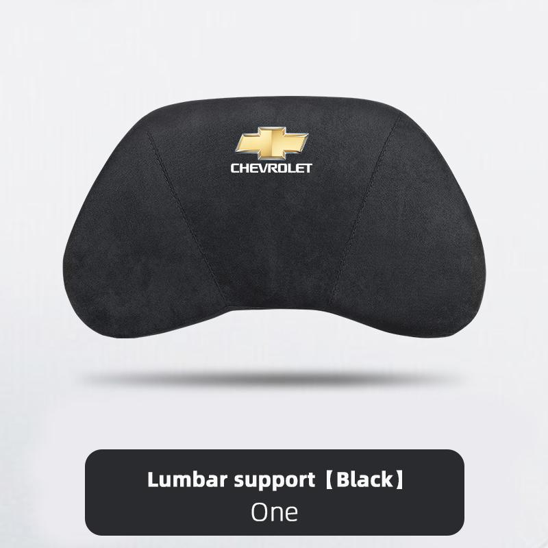 AABHE1 Suede Car Headrest Soft Memory Foam Comfort Lumbar Support Pillow Auto Interior For Chevrolet Spark Captiva Cruze Z71 Aveo Onix