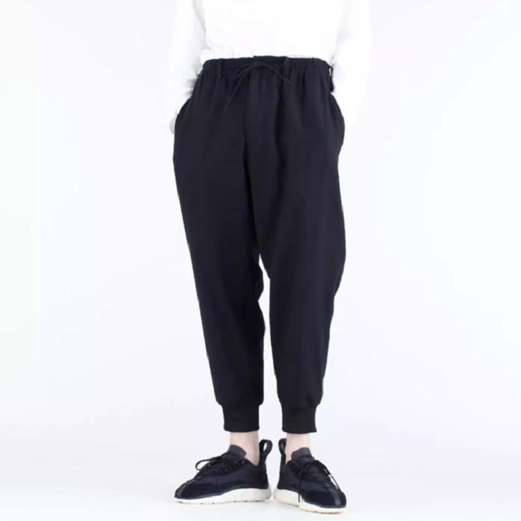 Y-3 FW22 Однотонные повседневные брюки с карманами и манжетами, мужские брюки черного цвета HM9340