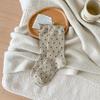 Wool Socks Women Autumn and Winter Thick Warm Middle-tube Socks Polka Dot Japanese Kawaii Cute Thermal Long Socks