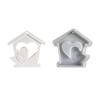 House Bird Pendant Silicone Mold Handmade Hanging Ornament Casting Mold Expoy Resins Hanging Wall Decors Concrete Mould
