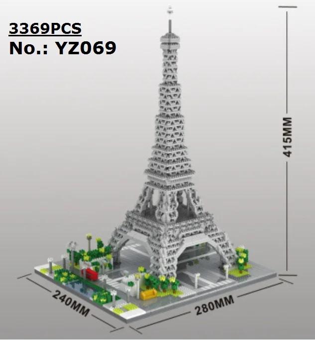 Yz Mini Blocks Architecture Pisa World Landmark Building Bricks Louvre Lovely Toys Eiffel Tower Model Castle For Children Gifts