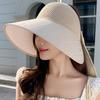 Креативная шаль двойного назначения, бант, шляпа от солнца, уличная дышащая и позволяющая завязать хвостик, шляпа с открытым верхом, защита шеи, шляпа от солнца