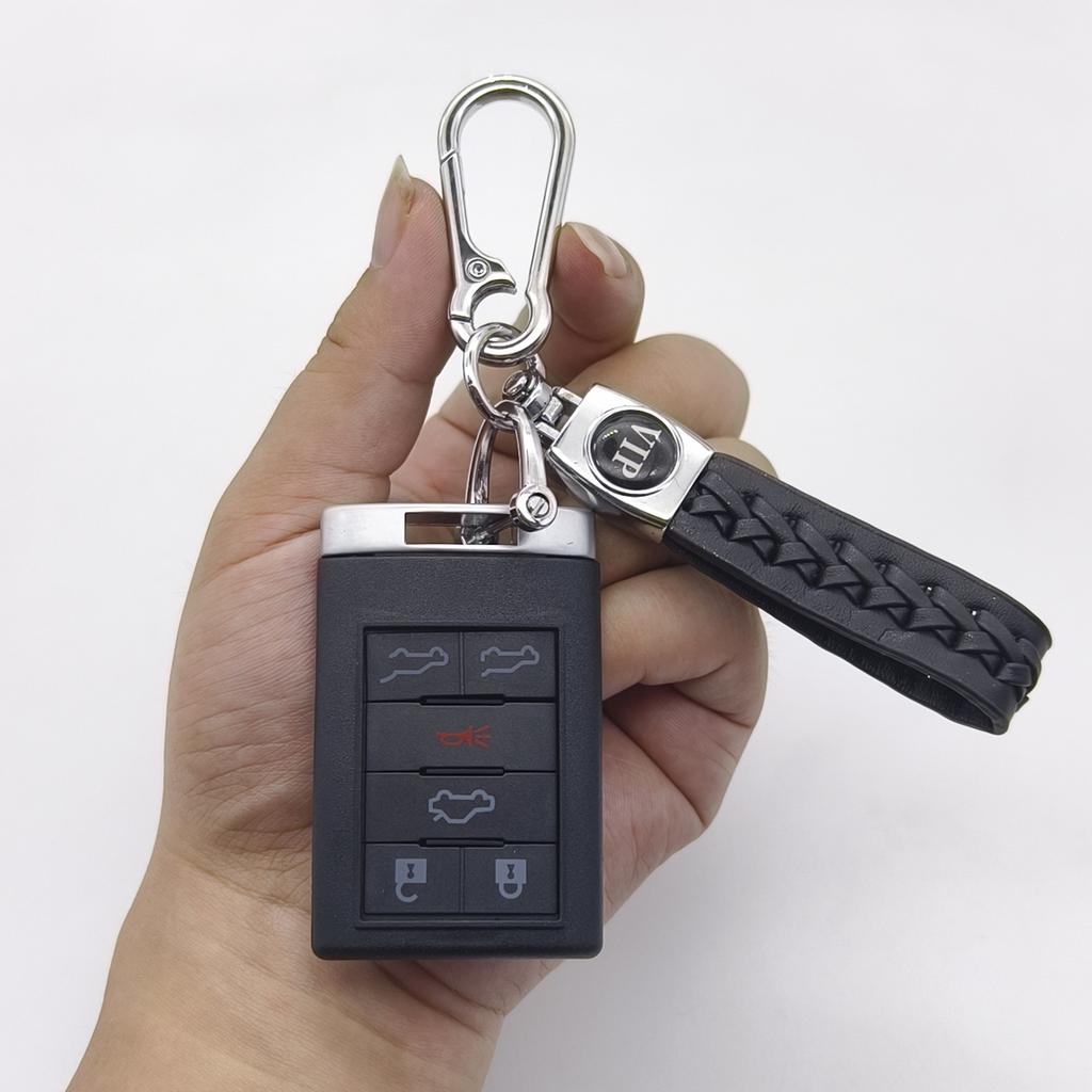 Чехол-брелок для автомобильного ключа Cocolockey, 6 кнопок, для Cadillac Escalade Srx Sts Cts Dts, умный ключ с бесключевым доступом, без лезвия ключа