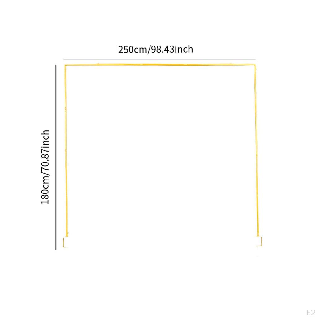 Over The Table Rod Stand with Clamps Assembly Required Heavy Duty Holder Metal Balloon Arch