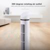 15" Mini 360° Rotating Tower Fan with 2 Speed Settings Vertical Fan Black White
