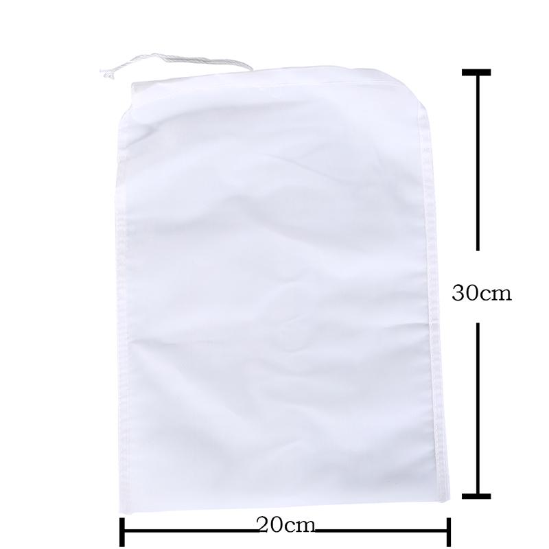 1 Reusable Nylon Mesh Filter Bag For Food Nut Milk Tea Juice Brewing Wine