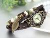 JewelryWe Наручные часы Браслет Кожаные часы Античный стиль Плетеные