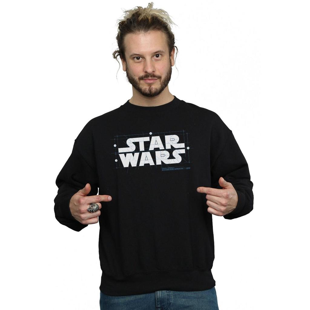 Star Wars Mens Final Design Logo Sweatshirt
