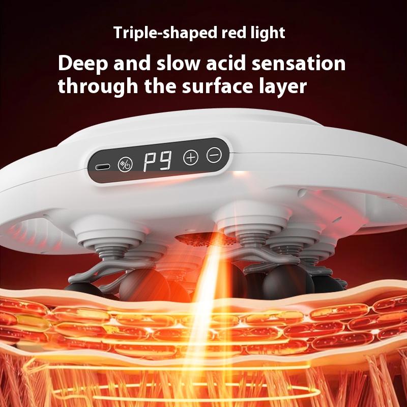 12-Head Fascia Gun High-Frequency Vibration Body Massage Gun Back and Waist Massager Massager Neck Shoulder Massager Masajeador