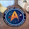 Круглый ковер с логотипом Star Trek, декоративный ковер для гостиной, дверной коврик, коврик для ванной, сувенир, украшение дома, ковры для гостиной
