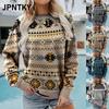 Женская модная повседневная толстовка с длинным рукавом и круглым вырезом JPNTKY