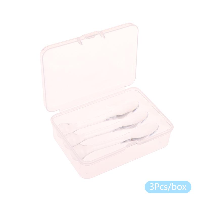 1/3 шт. акриловые косметические лопаточки-скупы с коробкой, ложка для смешивания крема для лица, маски, глины, инструменты для красоты, впитывающий ролик, аппликатор для лица