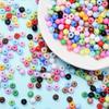 50/100/200Pcs 6mm Loose Beads Findings Acrylic Beads Jewelry Accessories DIY Wholesale Necklace Bracelet Making Round Multicolor Handmade Material