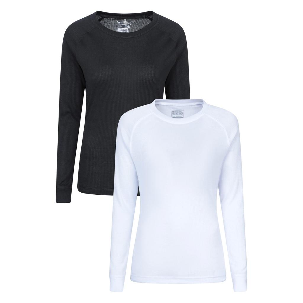 Mountain Warehouse Womens/Ladies Talus Thermal Base Layer Top (Pack of 2)