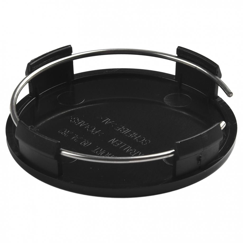 Штука из 4 65мм Диаметр 4 Зажима Крышка Ступицы Центра Колеса Шины Черная