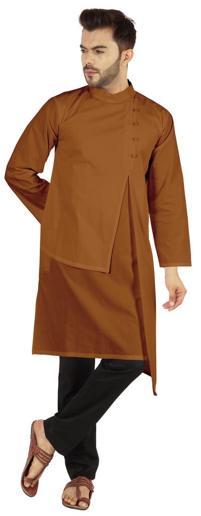 Atasi Индийский дизайнерский Курта для мужской вечерней одежды Однотонный цвет Этнический Длинный