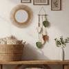 Creative Tassel Bohemian Wall Decor Yarn Woven Retro Handwoven Tapestry Handmade Wooden Beads Wall Art Leaf Tapestry Gift