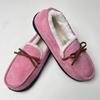 Цветные Мокасины Однотонные Для Пары С Теплой Плюшевой Подкладкой Удобная Нескользящая Резиновая Подошва Прочные Домашние Туфли