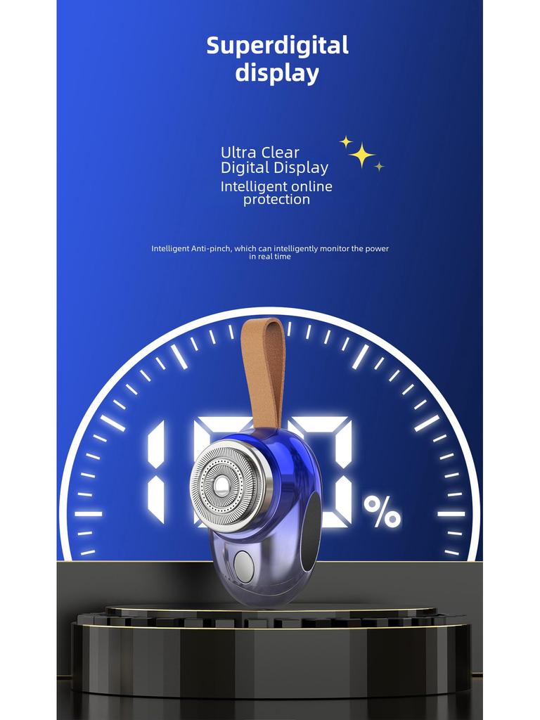 Портативная электробритва USB 2025 с цифровым дисплеем — компактная, моющаяся и идеальная для путешествий