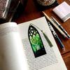 Декоративный книжный аксессуар, витражное искусство, акриловая закладка, темная эстетика Хэллоуина, прозрачная закладка-маркер страницы с кисточкой, подарки