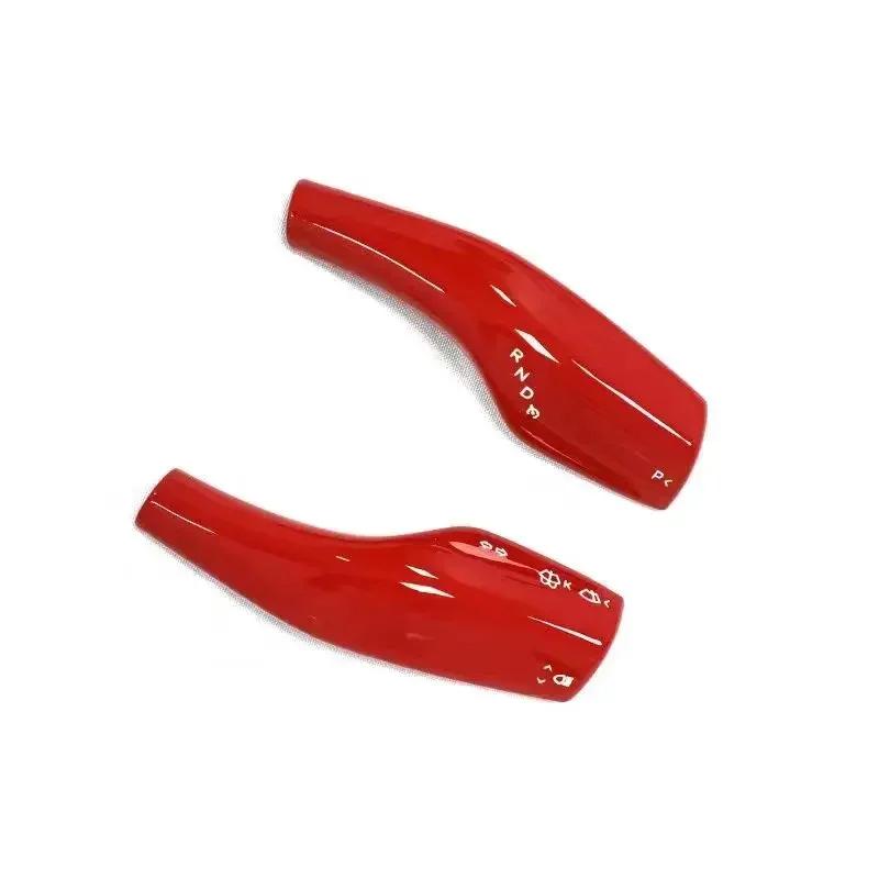 Для Tesla Model 3 Y Чехол для рычага переключения передач Защита ручки рулевого рычага Корпус рычага переключения передач из углеродного волокна Аксессуары